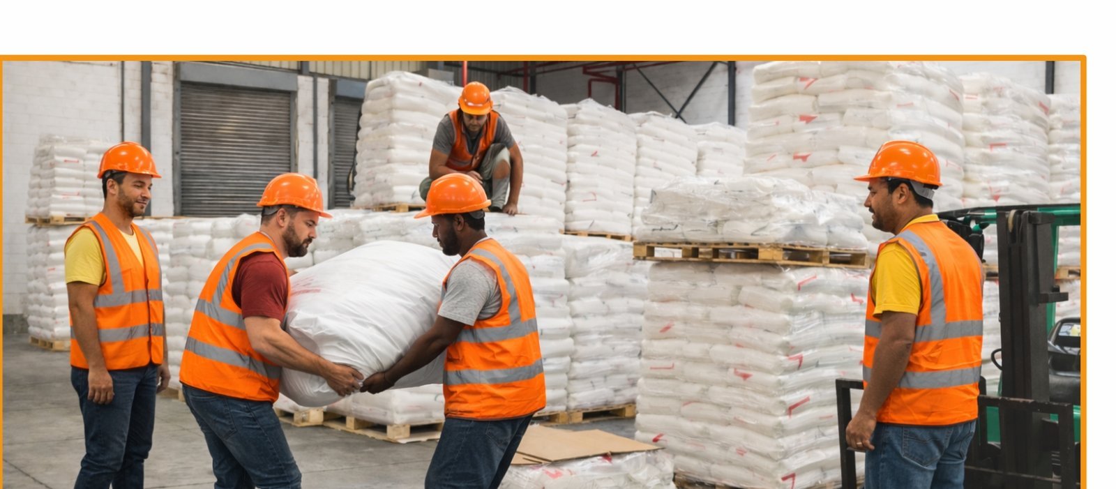 Tatvika team handling cargo at the Mundra warehouse